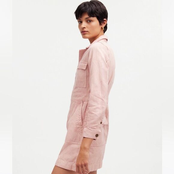 NWT Madewell x MN Dye Studio Denim Patch-Pocket Mini Dress - Picture 4 of 7